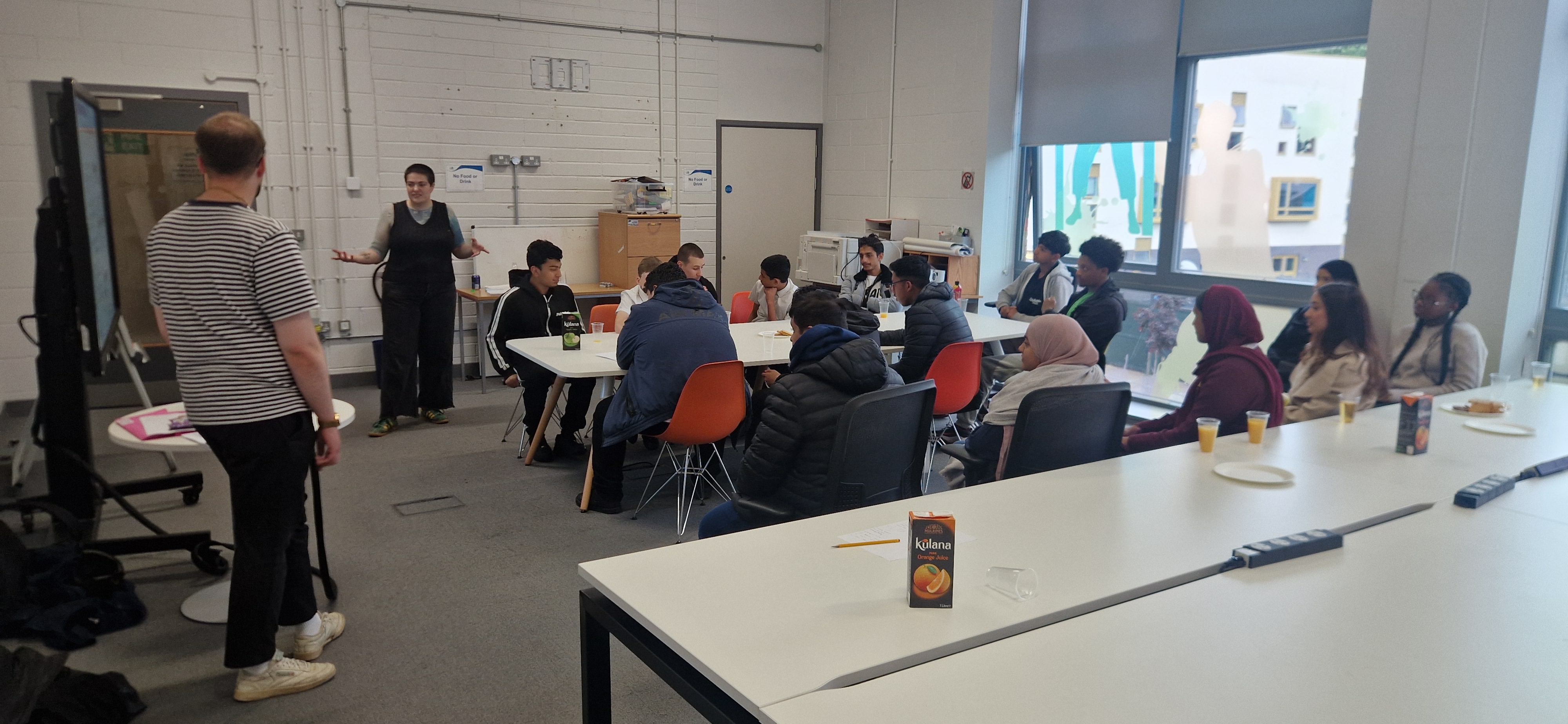 Example of a Health Wellbeing workshop being run. 