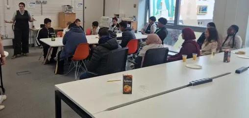 Example of a Health Wellbeing workshop being run.