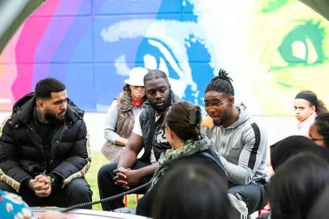 Group of Young People in a discussion