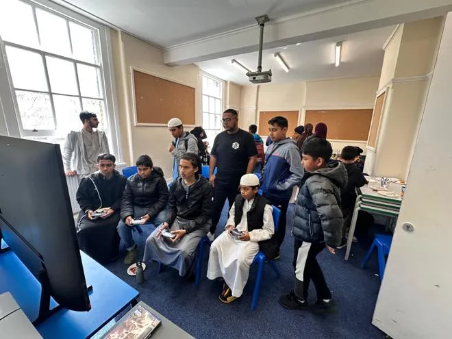 group of people playing games