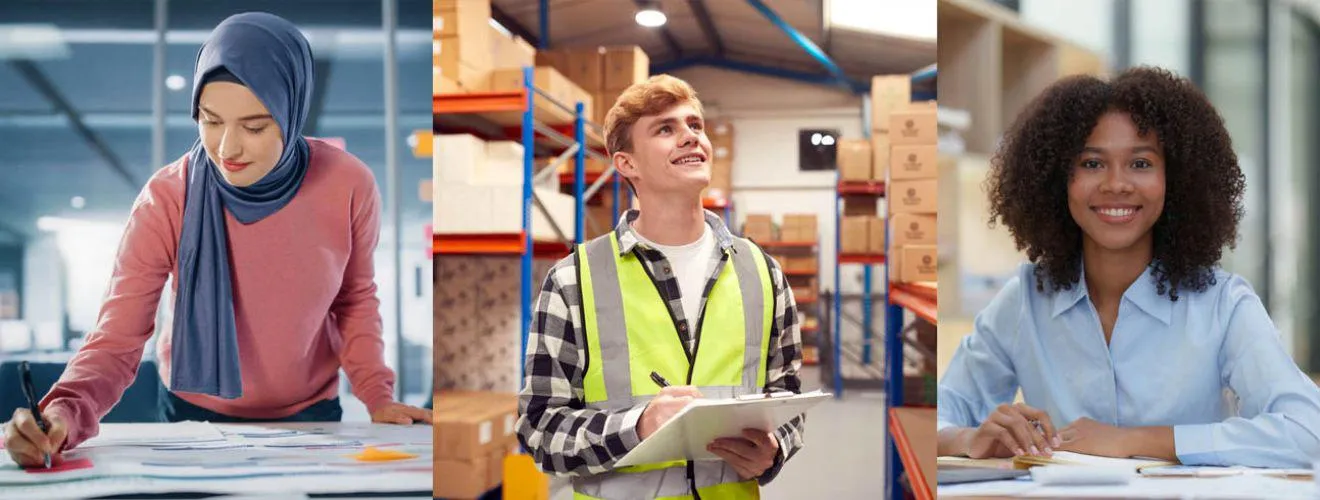 Diverse group of apprentices