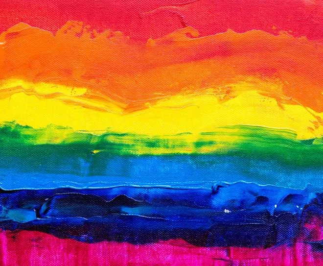 One of our Young People's Rainbow Artwork