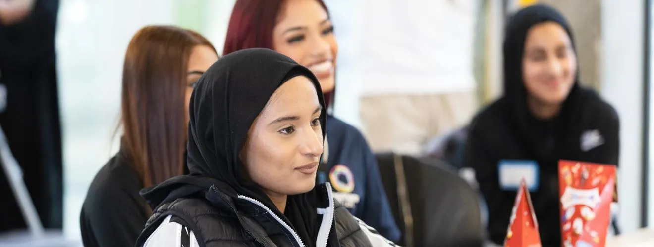 Students in the room listening