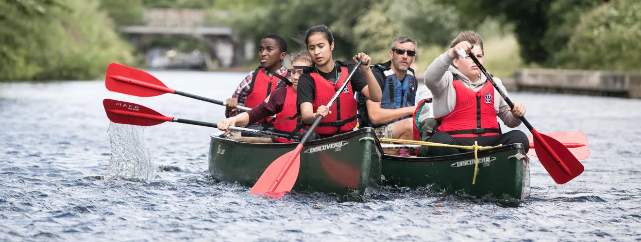 Canoeing with Urban Adventure Base