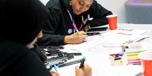 Young people doing activities