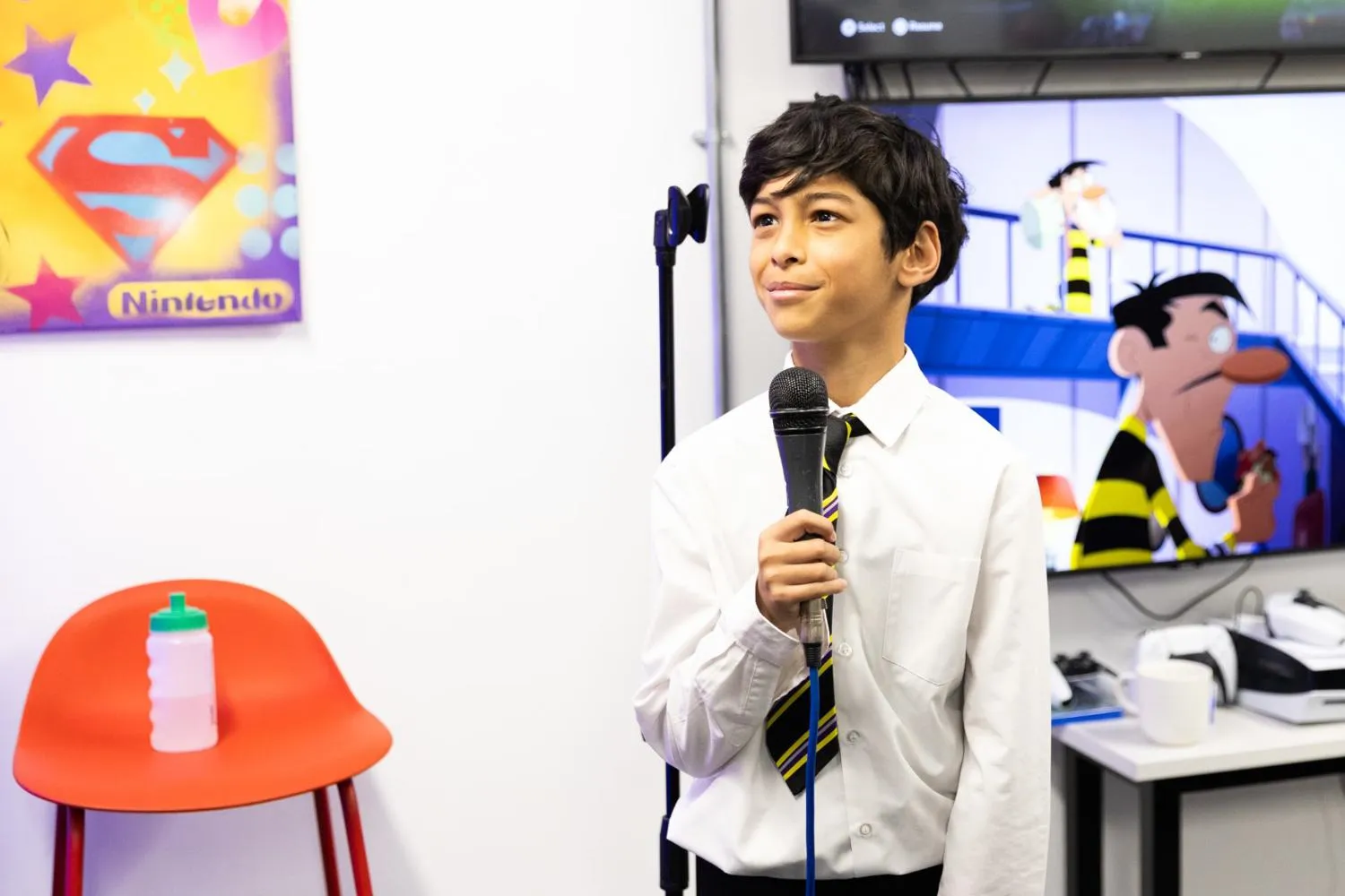 young person speaking