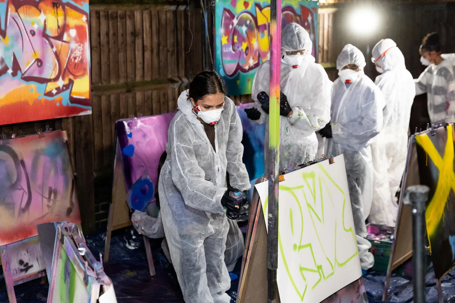 Graffiti outside group 